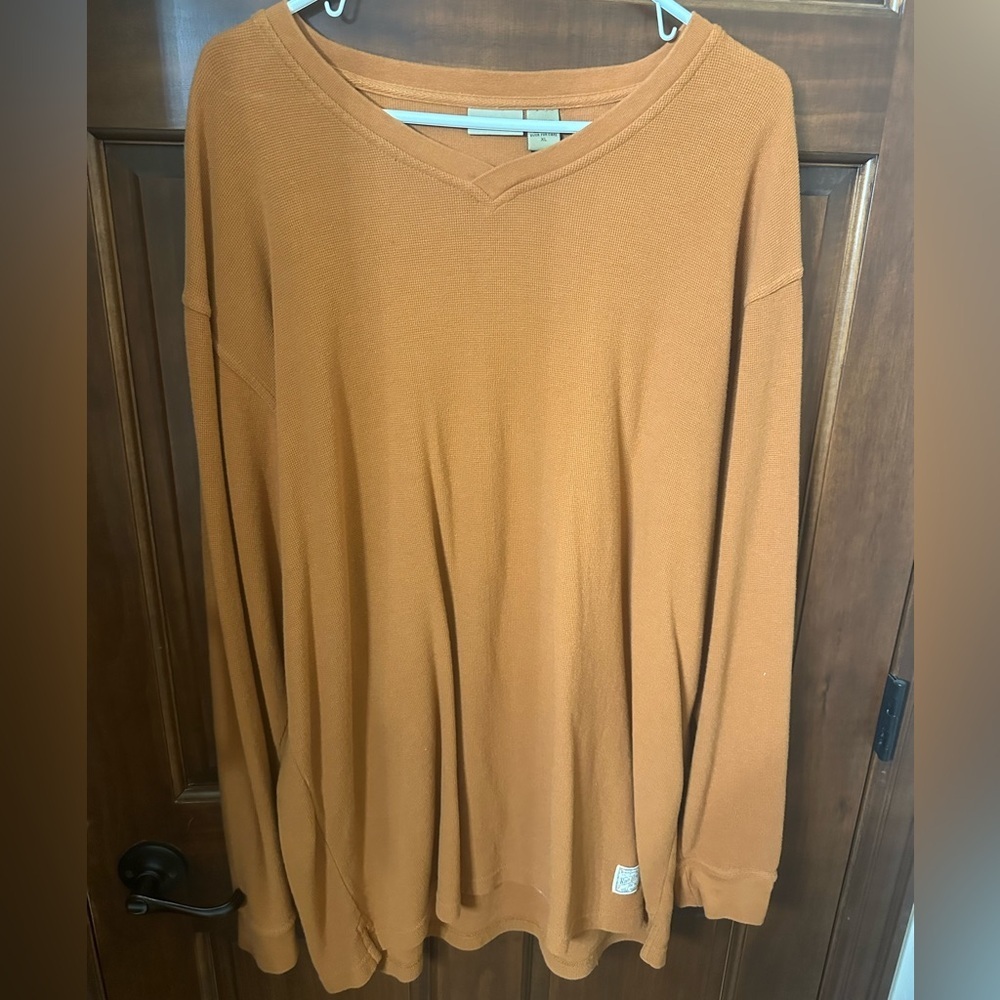 Ruff Hewn Men's Long Sleeve Tee - Orange